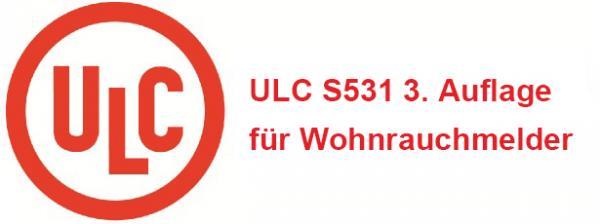 Was ist ULC S531 3. Auflage Standard für Rauchmelder?