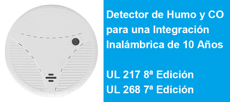 ¿Qué es Detector de humo inalámbrico UL 217 8a ed. para detección de incendios y CO