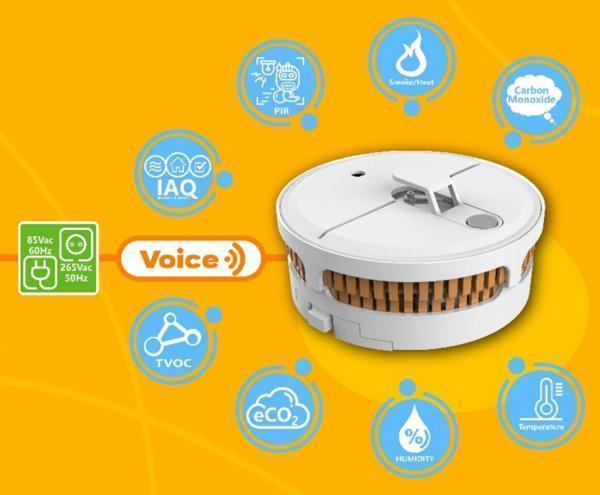UL217 9th ed. Wireless Smoke, CO & Air Quality Sensor